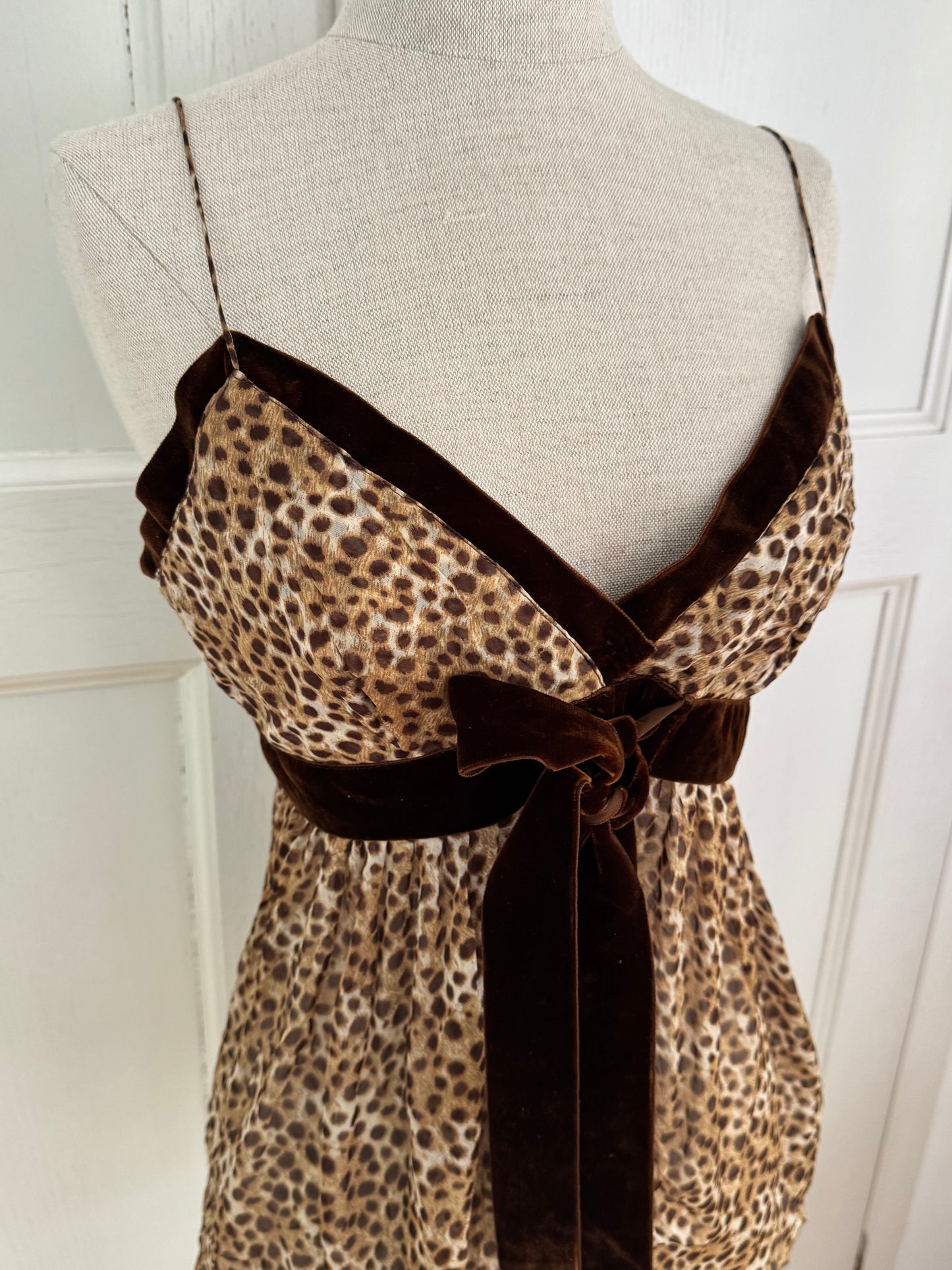 Valentino Vintage Animal Print Silk Top (IT 46 / XL)