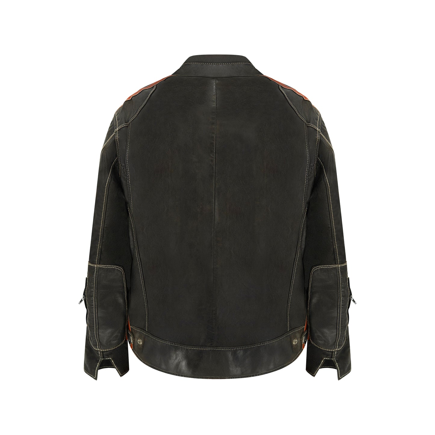 Vintage Distressed Leather Jacket Unisex (oversized)