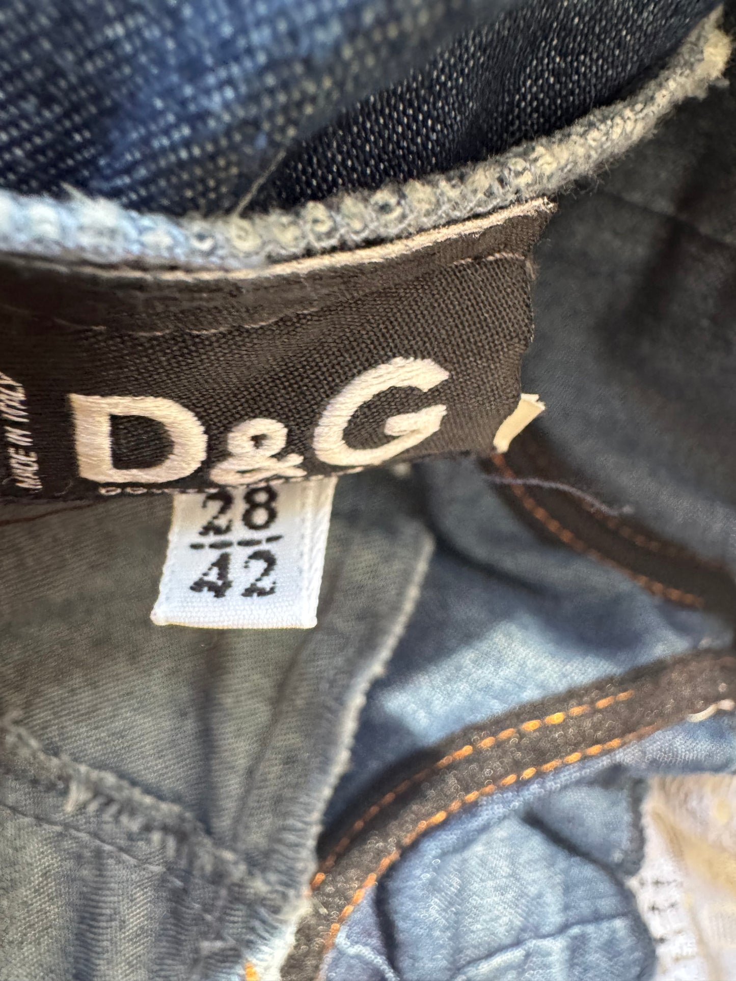 D&G Dolce Gabbana Vintage Denim Bustier Dress (M / IT 42)