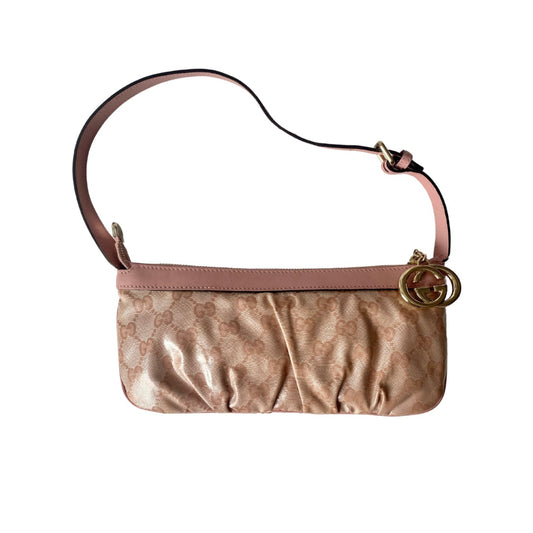 Vintage Gucci D-ring bag, preloved Gucci bags, preowned Gucci bags, vintage Gucci baguette, vintage Gucci purse, authentic Gucci vintage bag, Gucci pink bag, vintage Gucci pink handbag, Gucci preloved pink bag