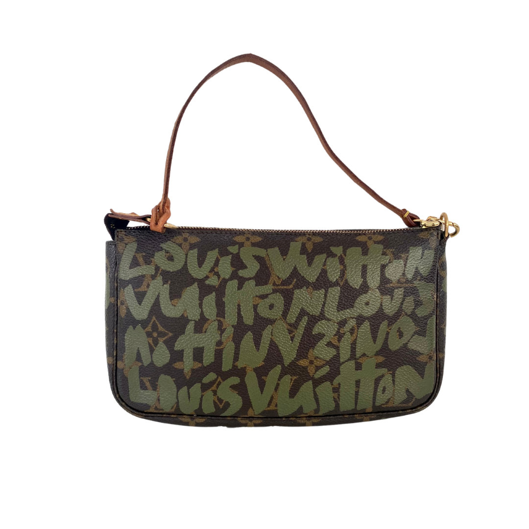 Louis Vuitton x Stephen Sprouse Graffiti Pochette in Green – Ciao Louis Vuitton x Stephen Sprouse Graffiti Pochette in Green – Ciao