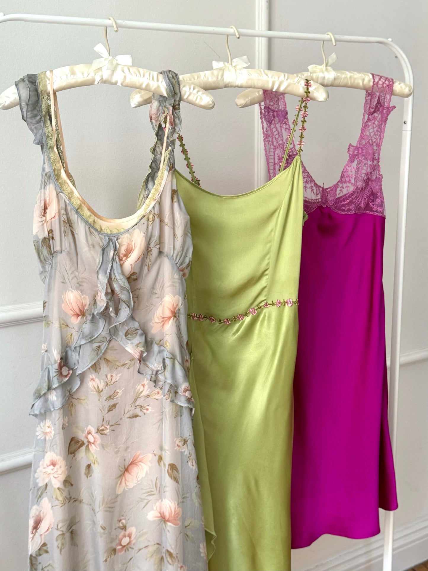 Vintage Blumarine Blugirl Spring / Summer 1999 Butterfly Fuchsia RUNWAY Dress (S)