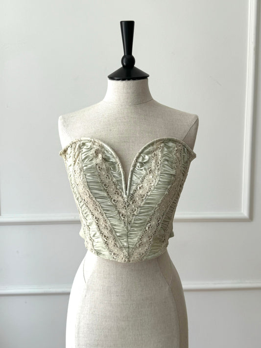 La Perla Vintage Sage Corset (M-L)