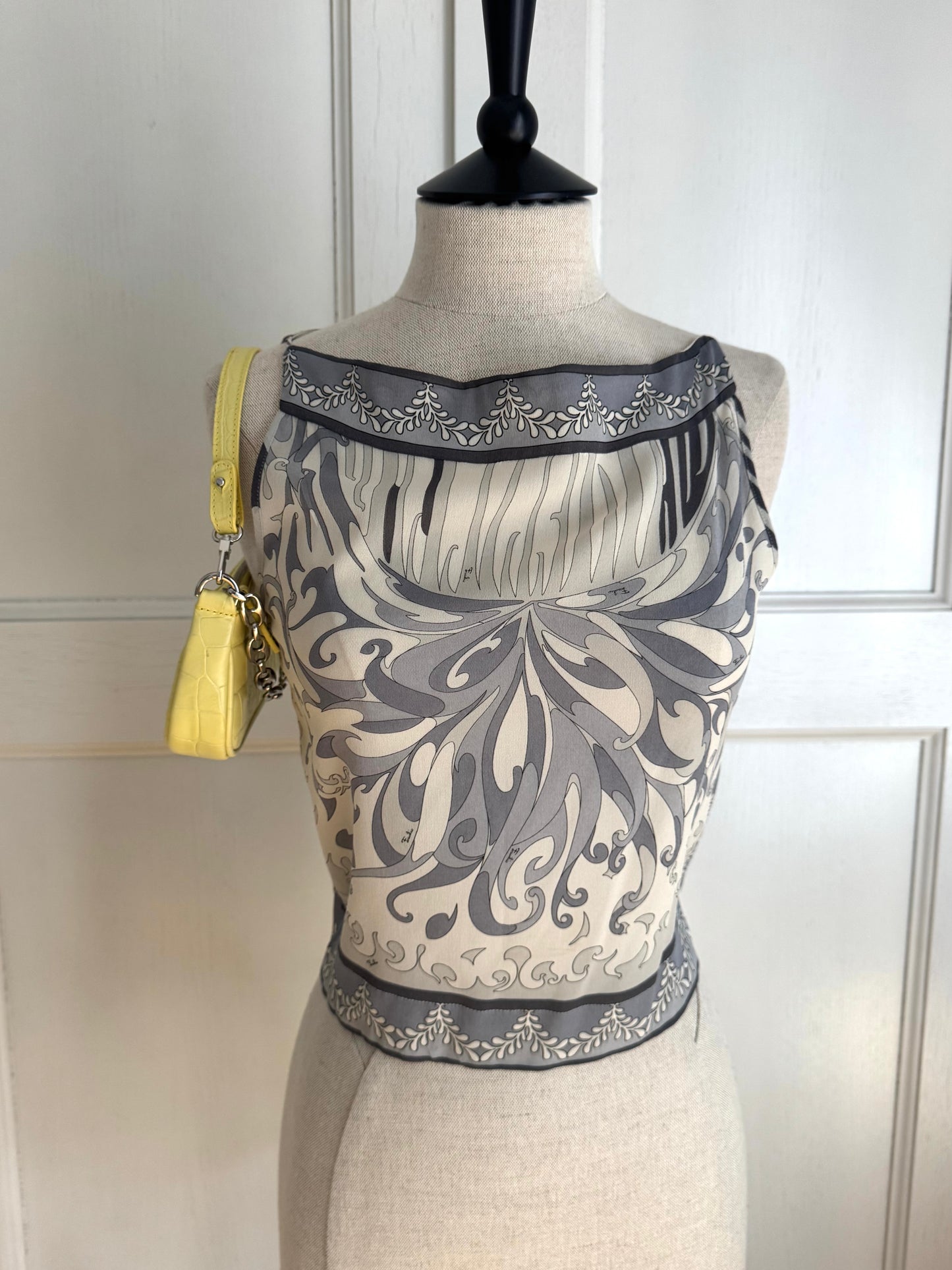 Pucci Vintage Grey Crop Top (S)