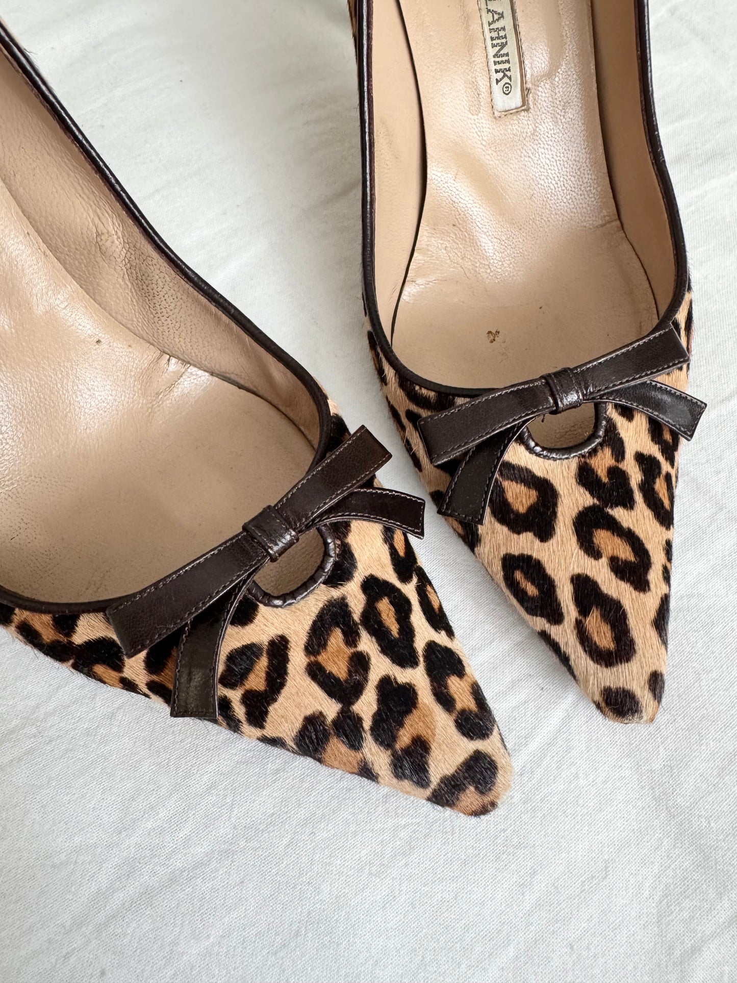 Manolo Blahnik Vintage Animal Print Cheetah Heels (EU 37)