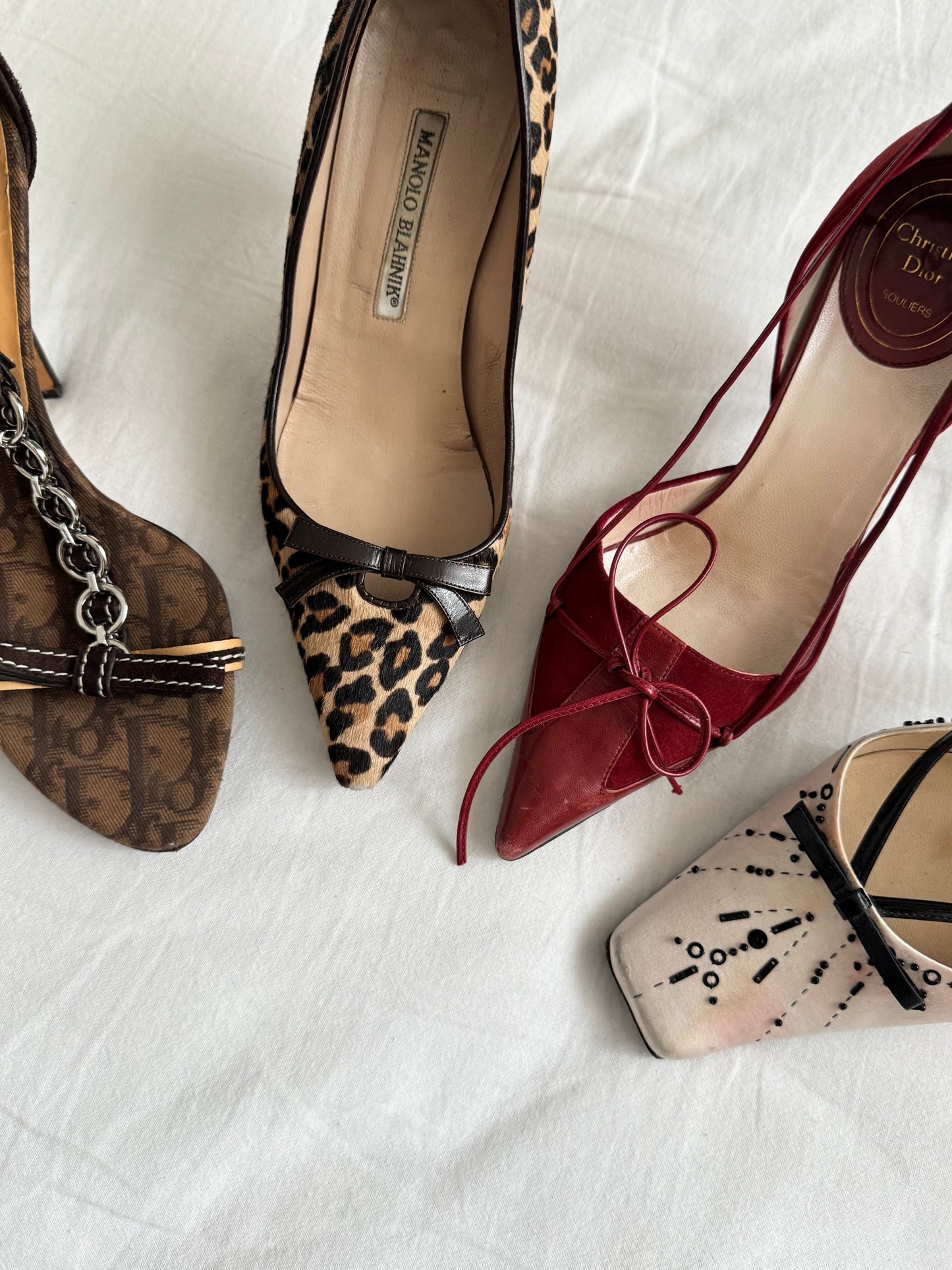 Manolo Blahnik Vintage Animal Print Cheetah Heels (EU 37)