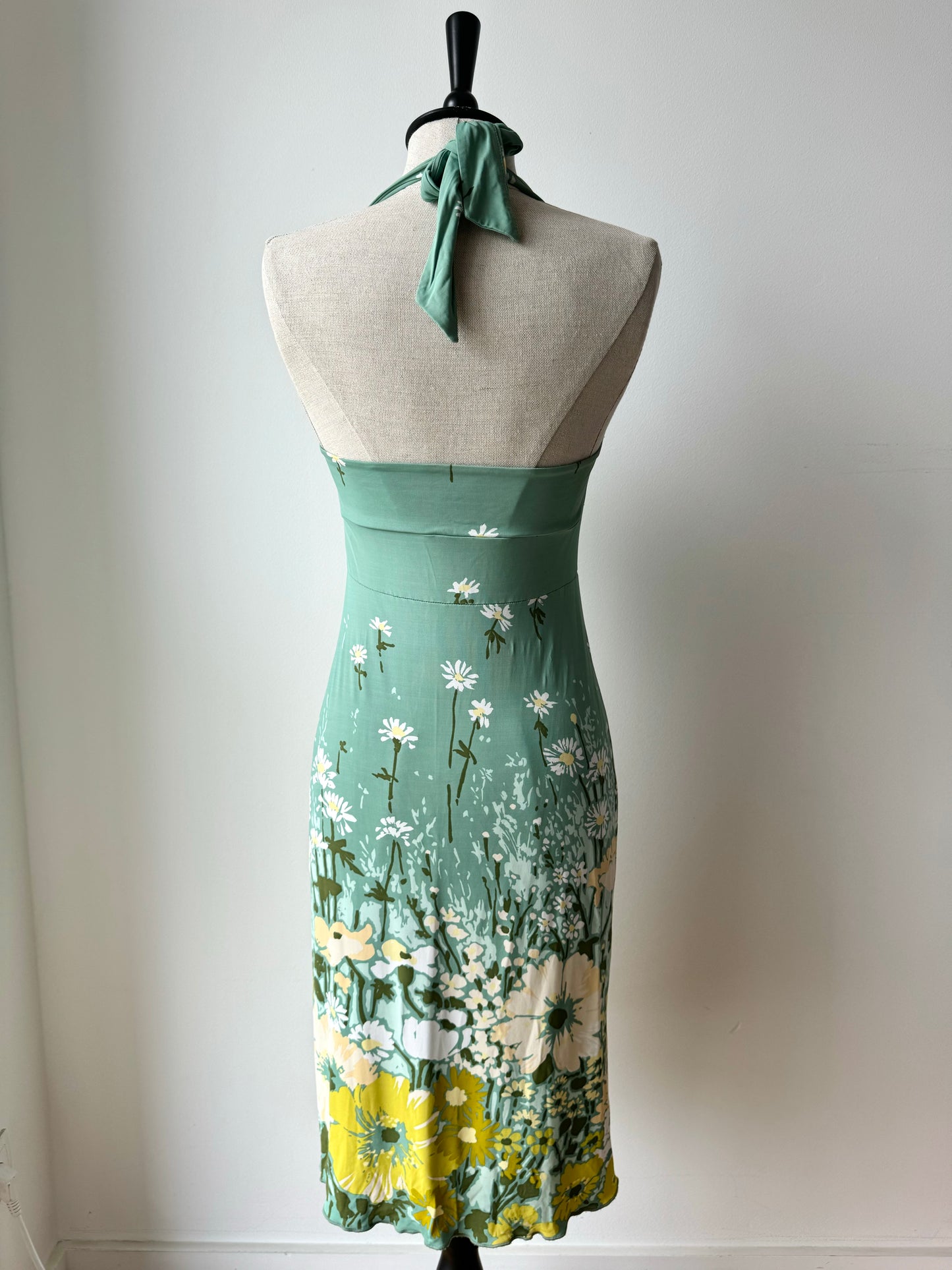 Valentino Floral Halter Midi Dress (S)