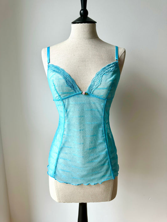 Dolce & Gabbana Vintage Blue Top - with Tag (M / IT 2)