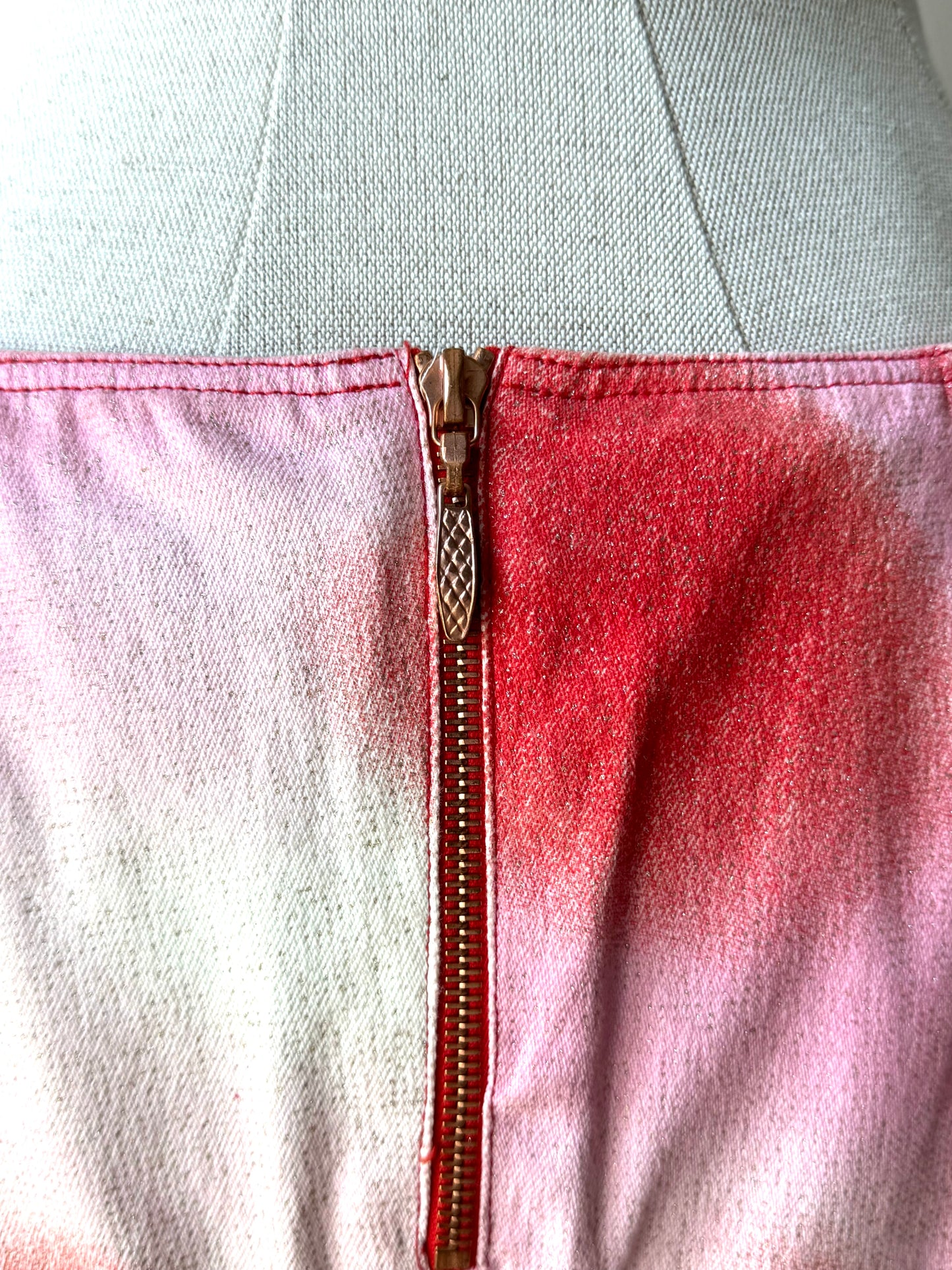 Roberto Cavalli Denim Floral Skirt (S)