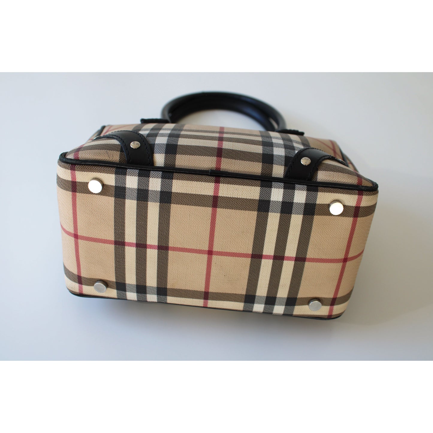 Vintage Burberry Mini Bowling Bag