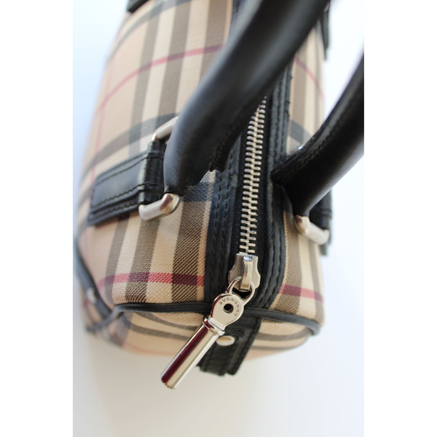Vintage Burberry Mini Bowling Bag