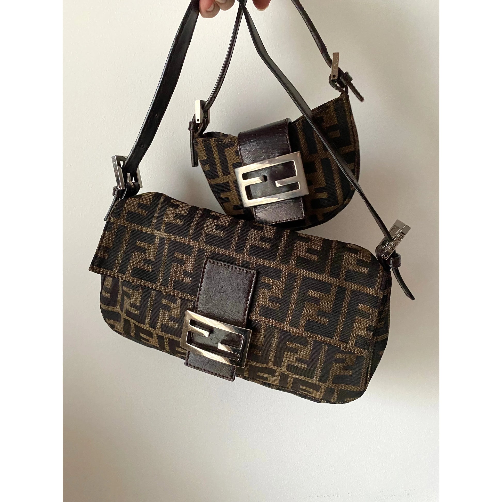 Fendi Baguette vintage Mamma baguette fendi mini bag fendi preloved croissant bag