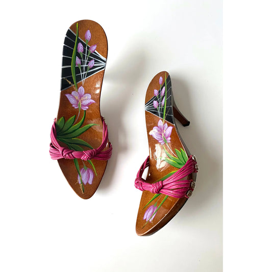 Vintage Dior Japanese Style Mules (EU 38)