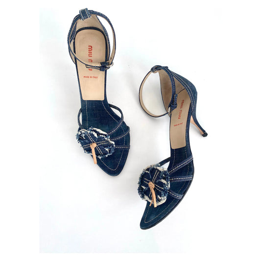Miu Miu Denim Heels (EU 40 / IT 39,5)