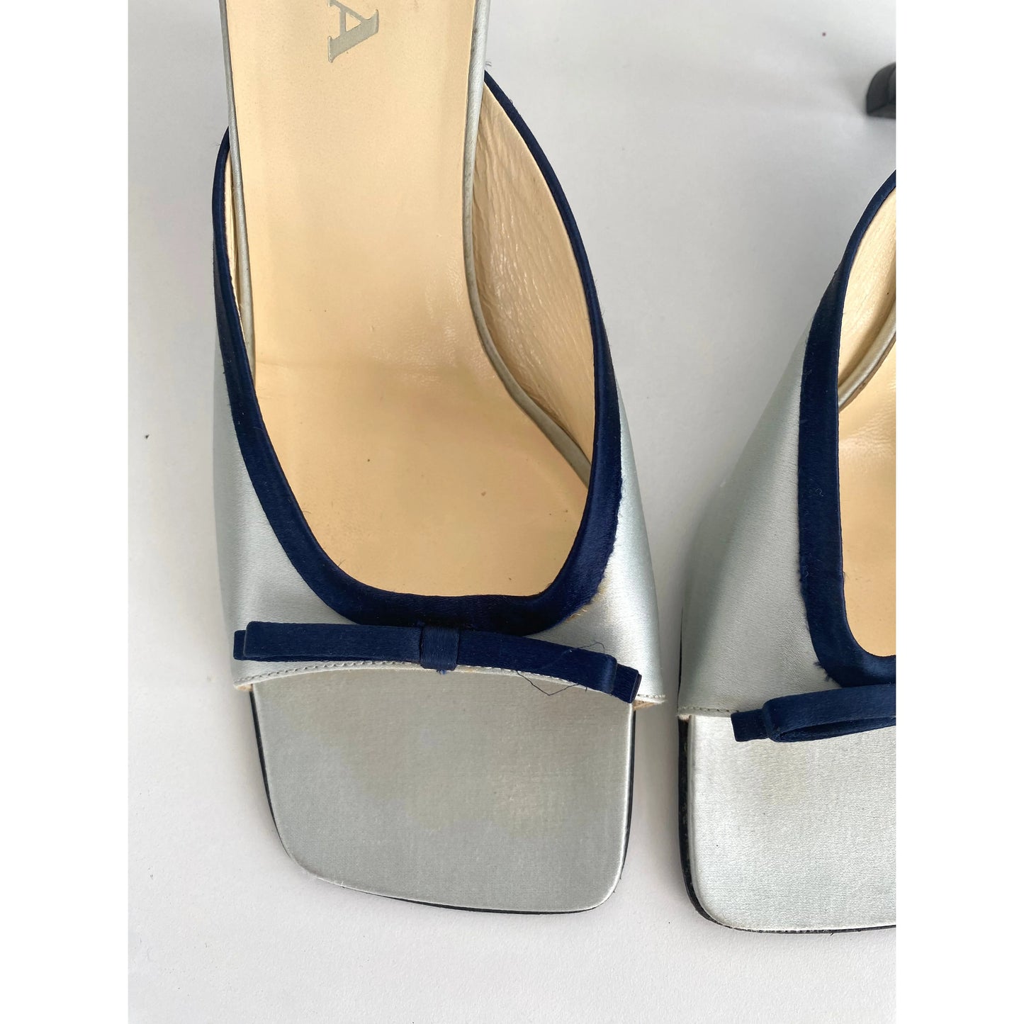 Prada Satin Bow Heels / Mules with Ribbon (EU 40)
