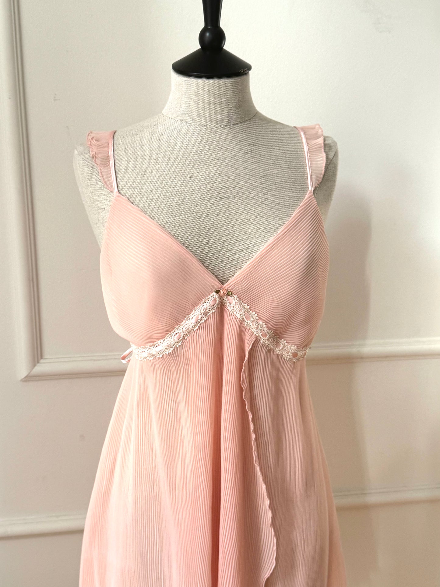 Oscar De La Renta Pink Slip Dress (L / XL)