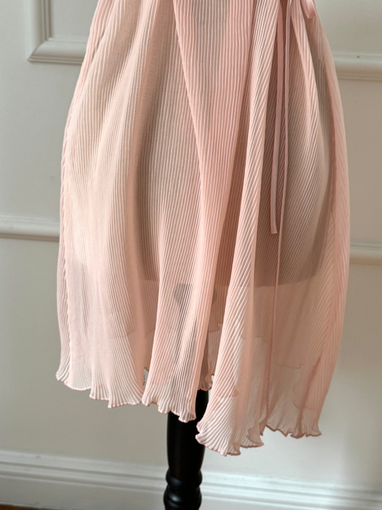 Oscar De La Renta Pink Slip Dress (L / XL)