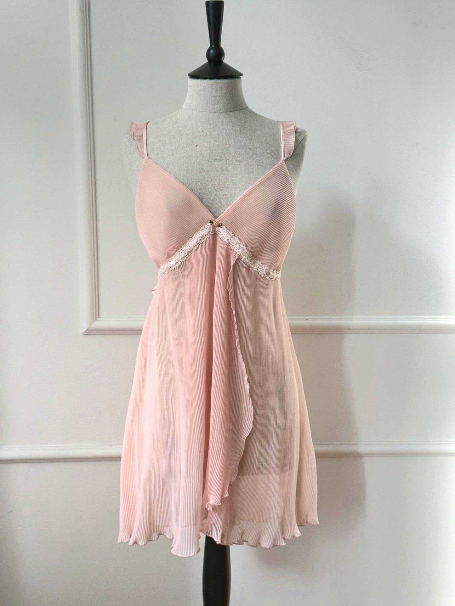 Oscar De La Renta Pink Slip Dress (L / XL)