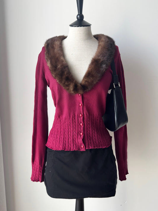 Vintage Blumarine Fur Cardigan Ciao Kasia