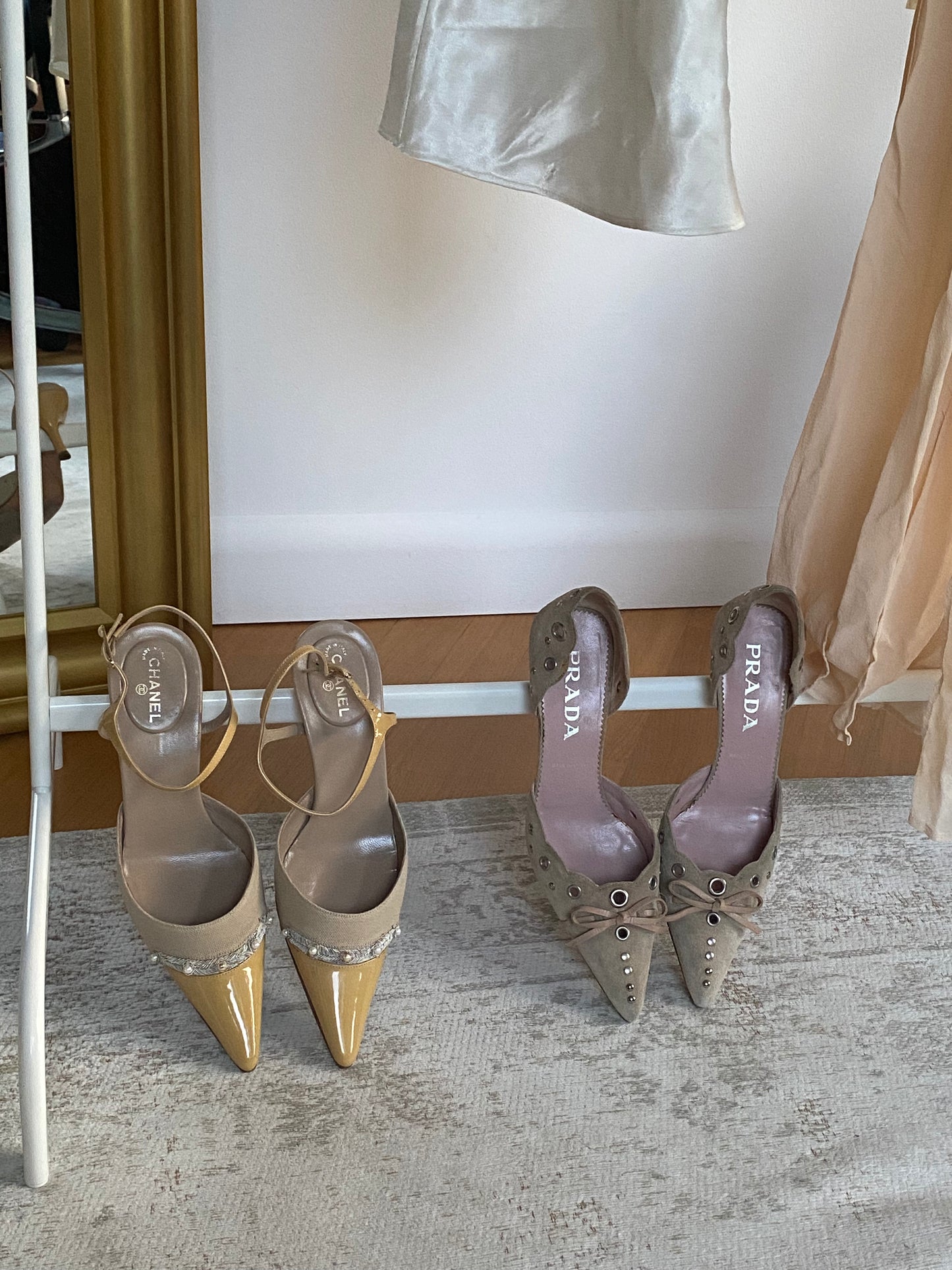 Iconic Prada Eyelet Kitten Heels (EU 37)