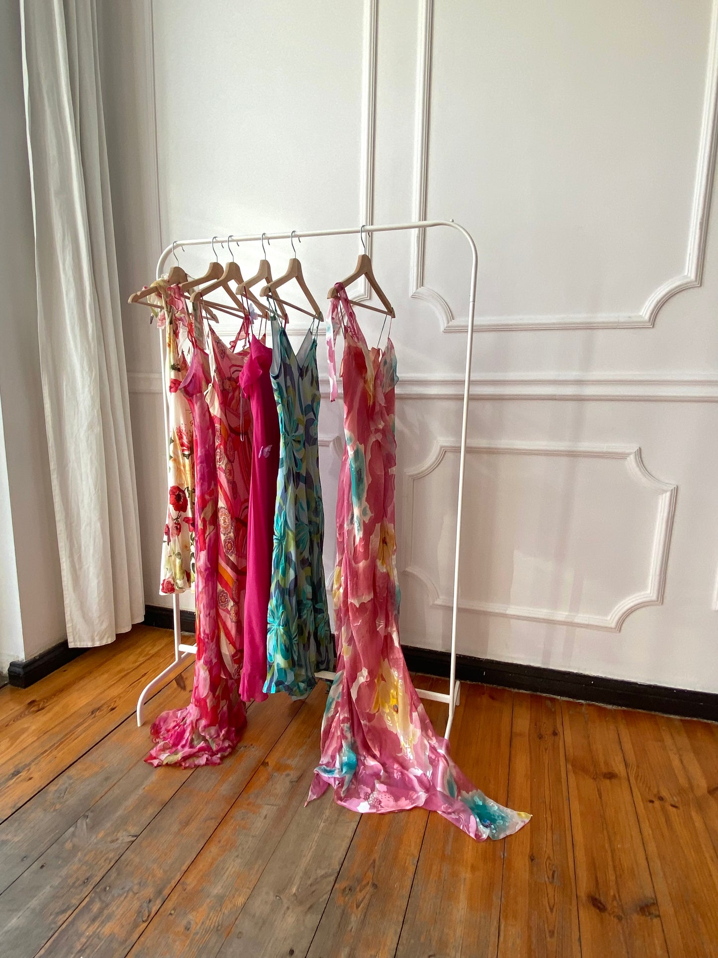 Vintage Butterfly Silk Dress (EU 38 / US 6 / UK 10)