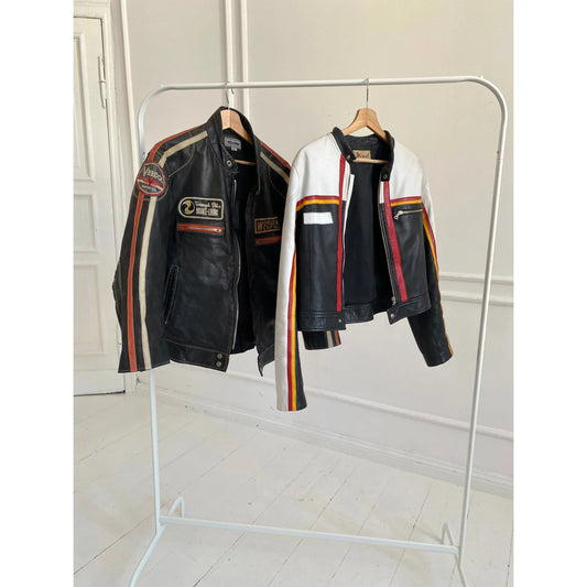 Vintage Distressed Leather Jacket Unisex (oversized)