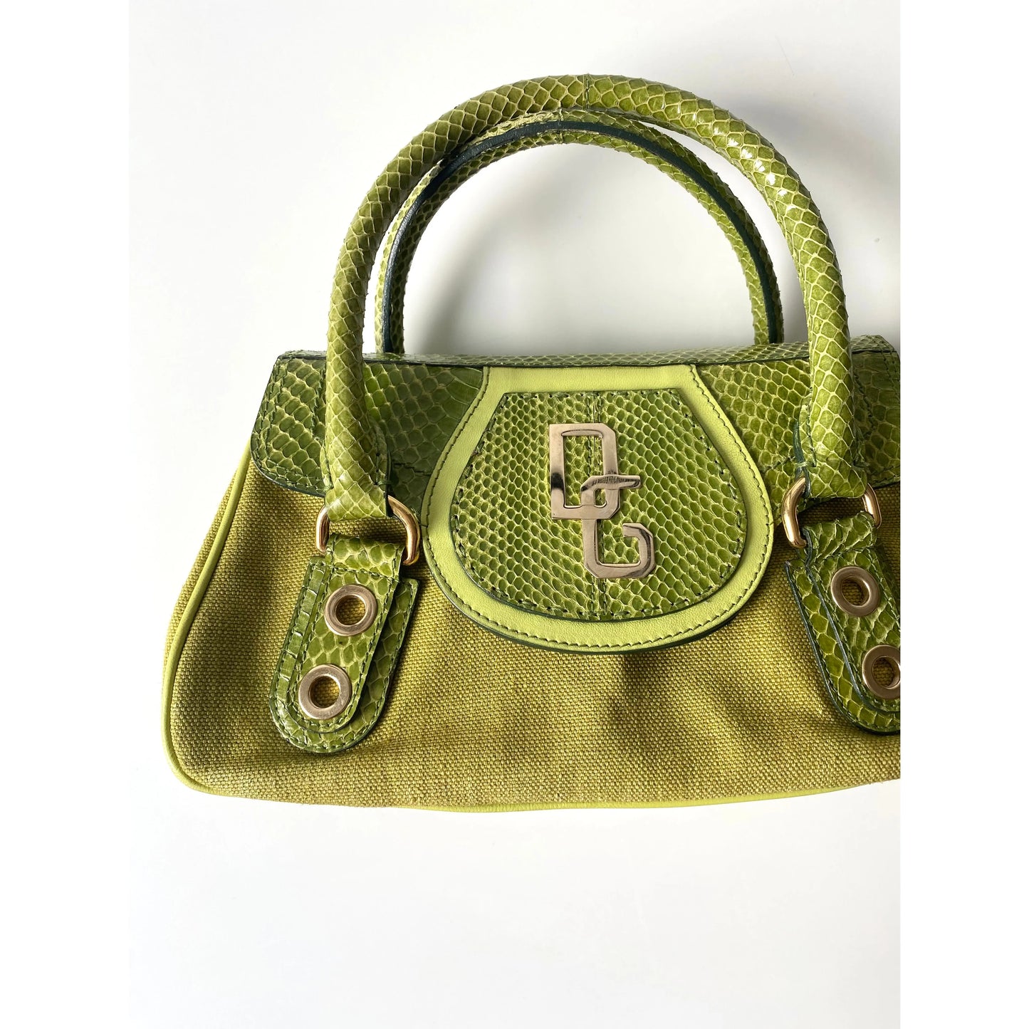 Dolce Gabbana D&G Vintage Green Handbag