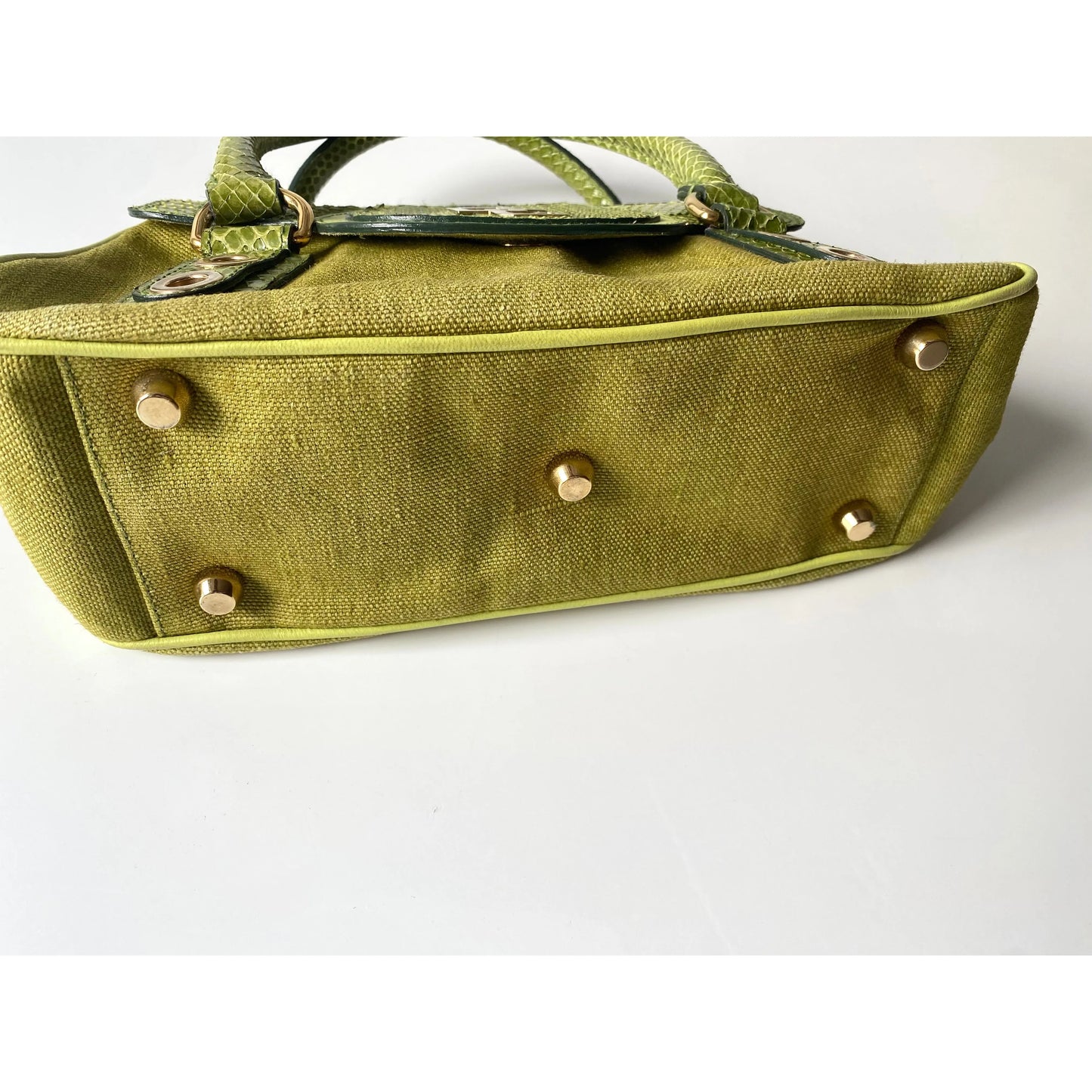 Dolce Gabbana D&G Vintage Green Handbag