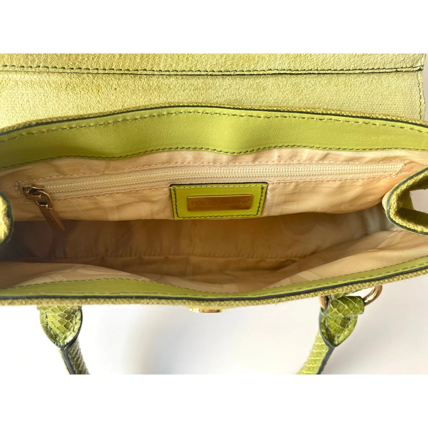 Dolce Gabbana D&G Vintage Green Handbag