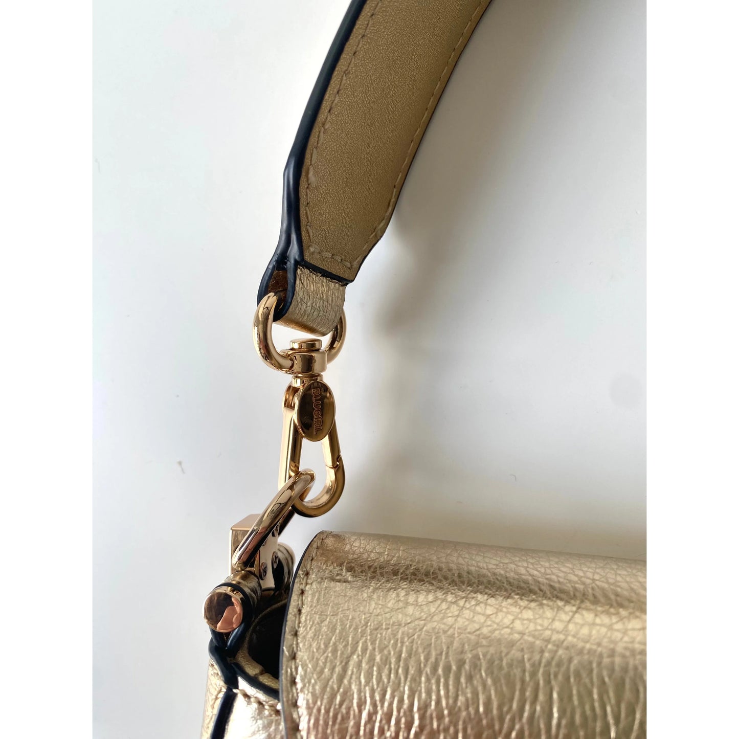 Blumarine Bluegirl Vintage Golden Handbag with Butterfly