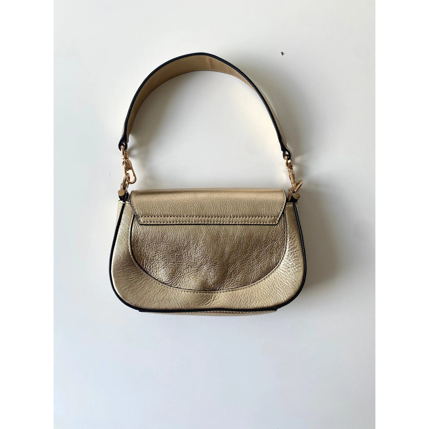 Blumarine Bluegirl Vintage Golden Handbag with Butterfly