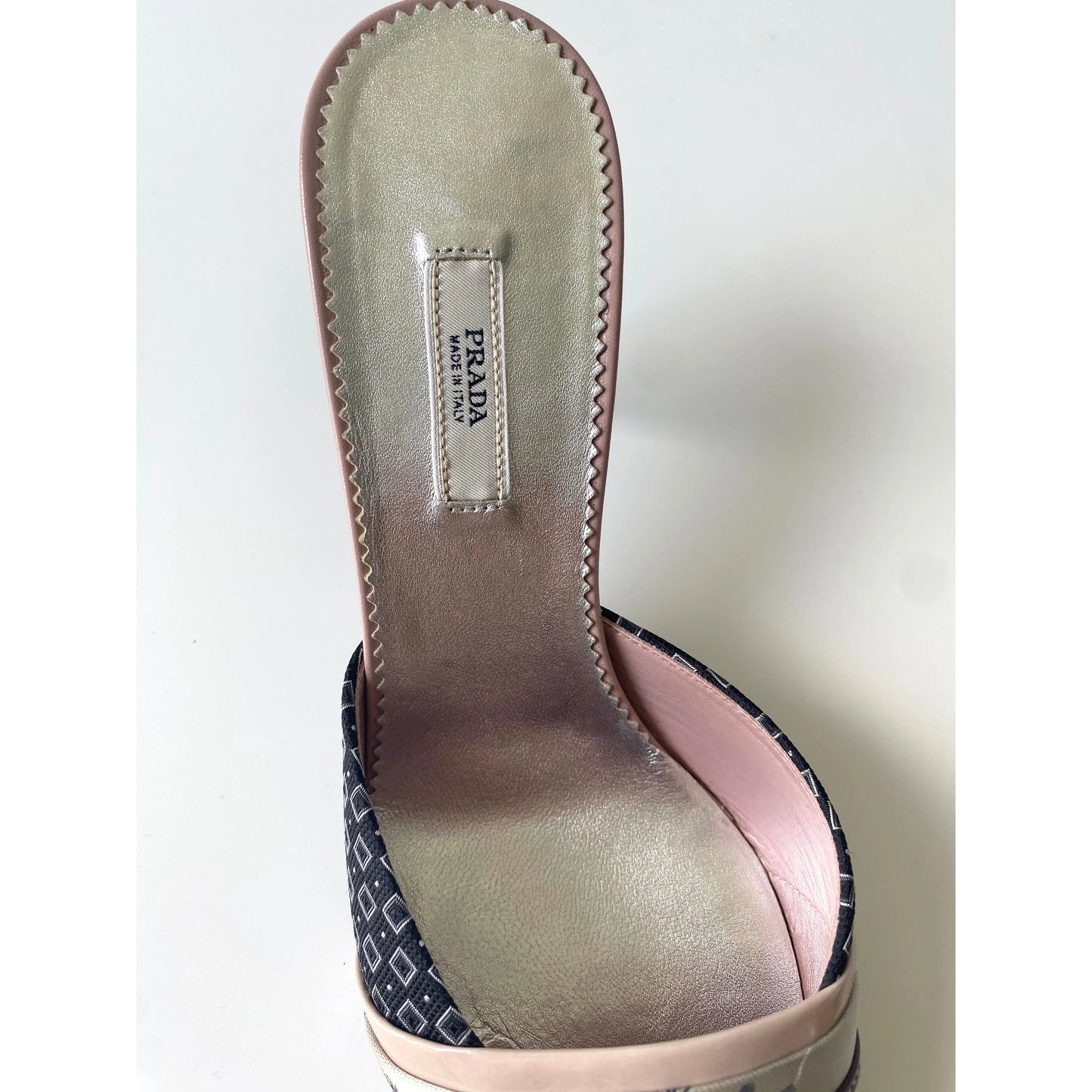 Prada Kitten Heel Pointed Mules (EU 37,5 / US 6.5)