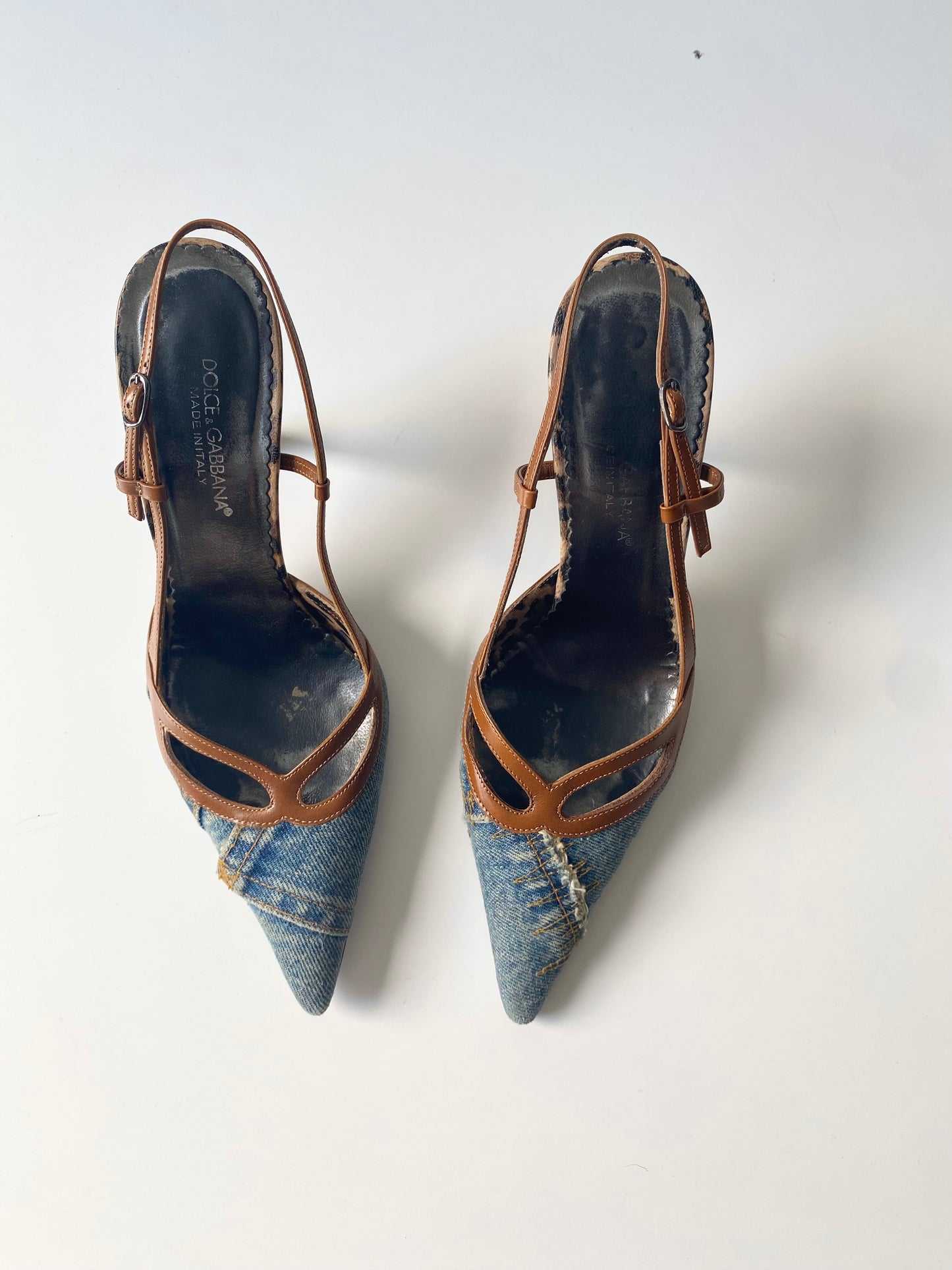 Dolce Gabbana Vintage Denim Pumps (EU 37,5)