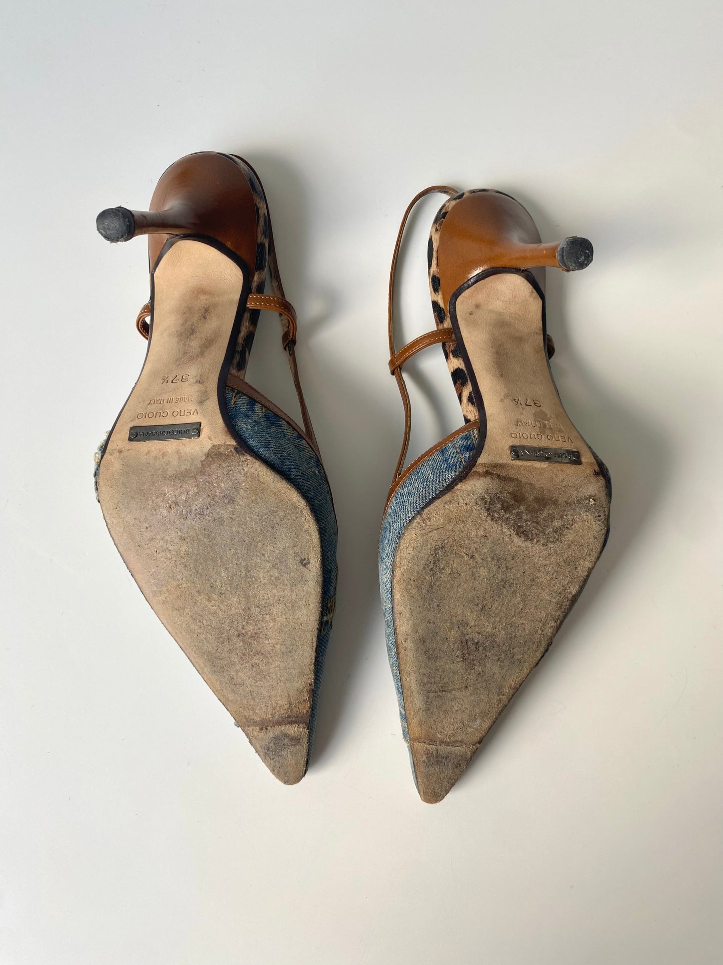 Dolce Gabbana Vintage Denim Pumps (EU 37,5)