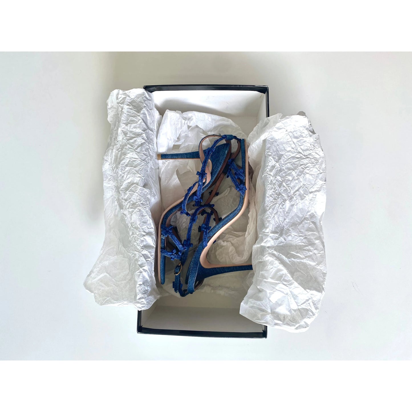 Valentino Red Vintage Flower and Bow Sandals Heels (EU 37)