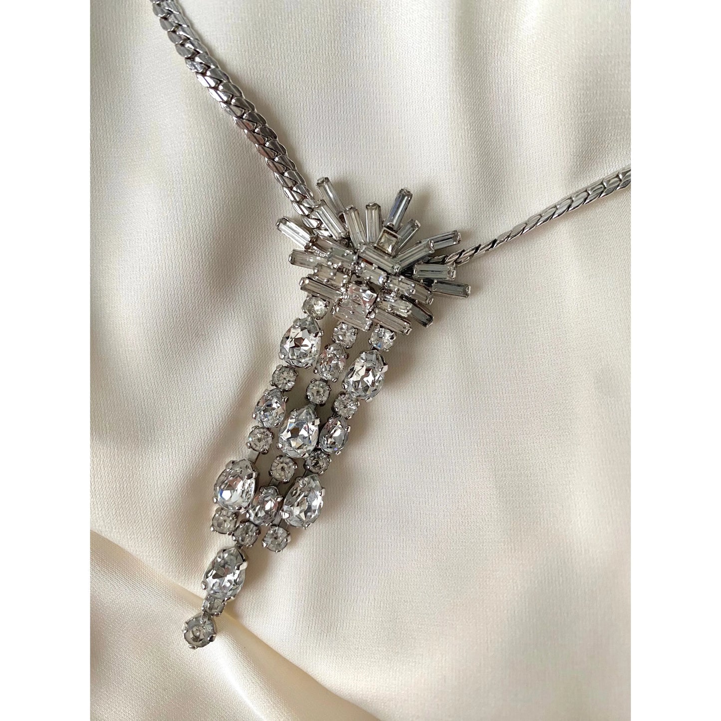 Vintage Dior Art Deco Crystal Necklace