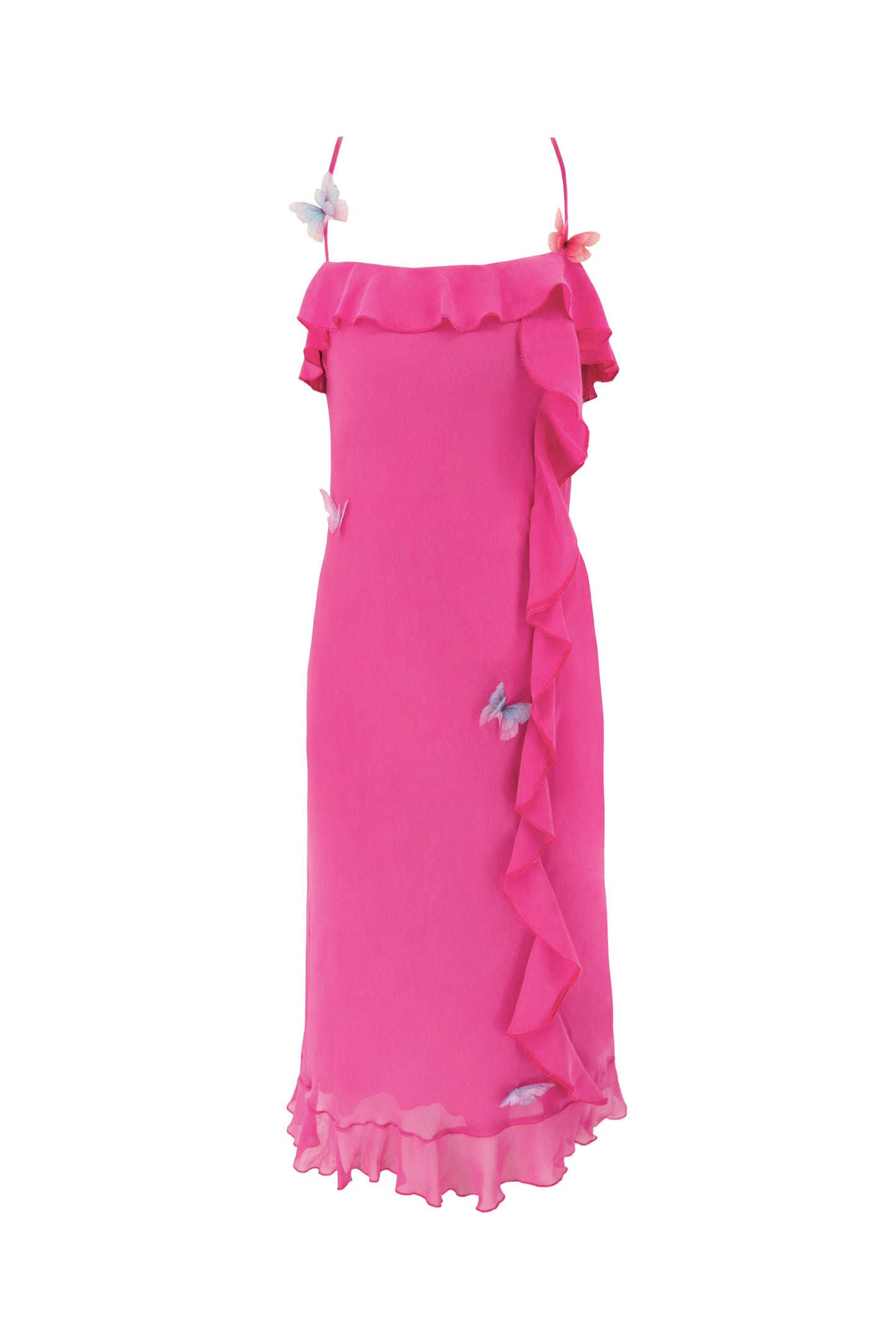 Vintage Butterfly Silk Dress (EU 38 / US 6 / UK 10)