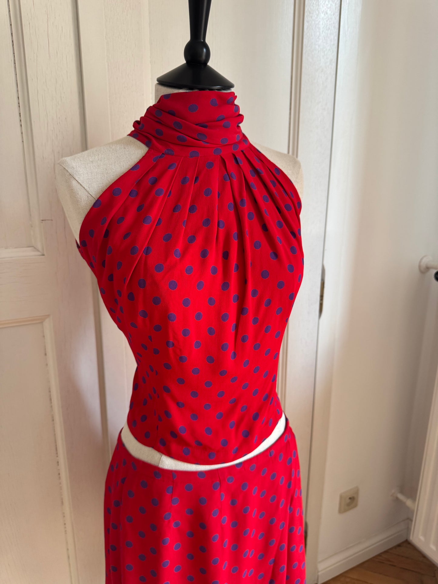 Vintage Valentino Polka Dot Set (M)