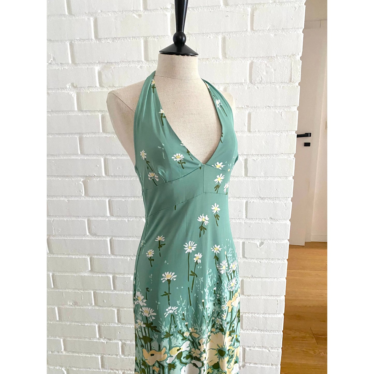Valentino Floral Halter Midi Dress (S)