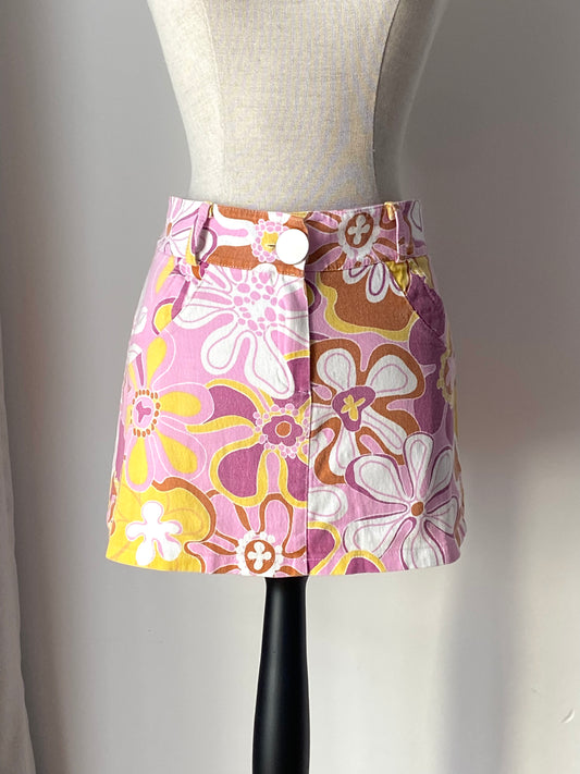 Vintage 70s Denim Mini Skirt (S)