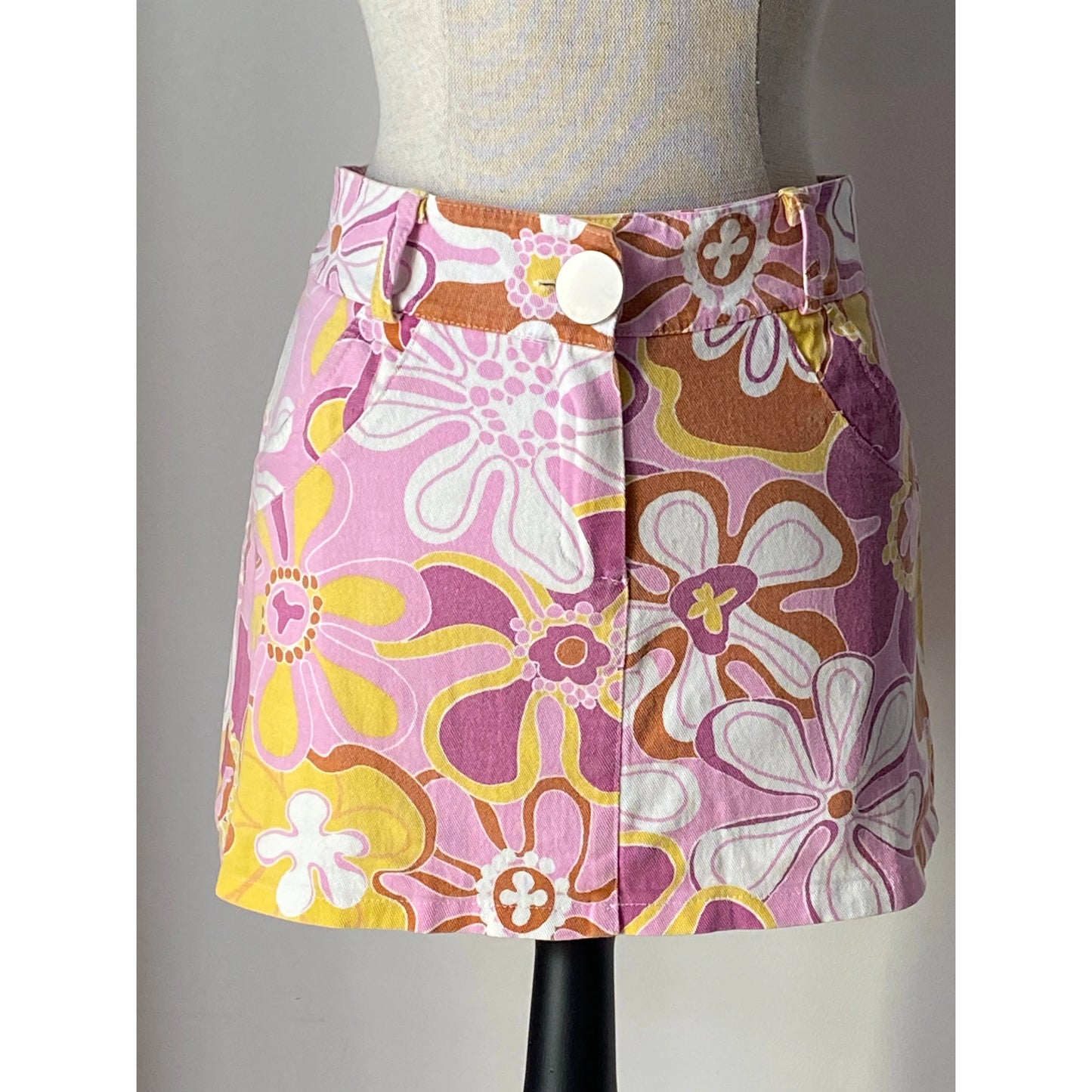 Vintage 70s Denim Mini Skirt (S)