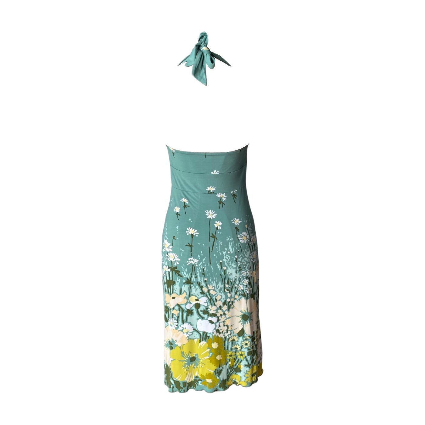 Valentino Floral Halter Midi Dress (S)
