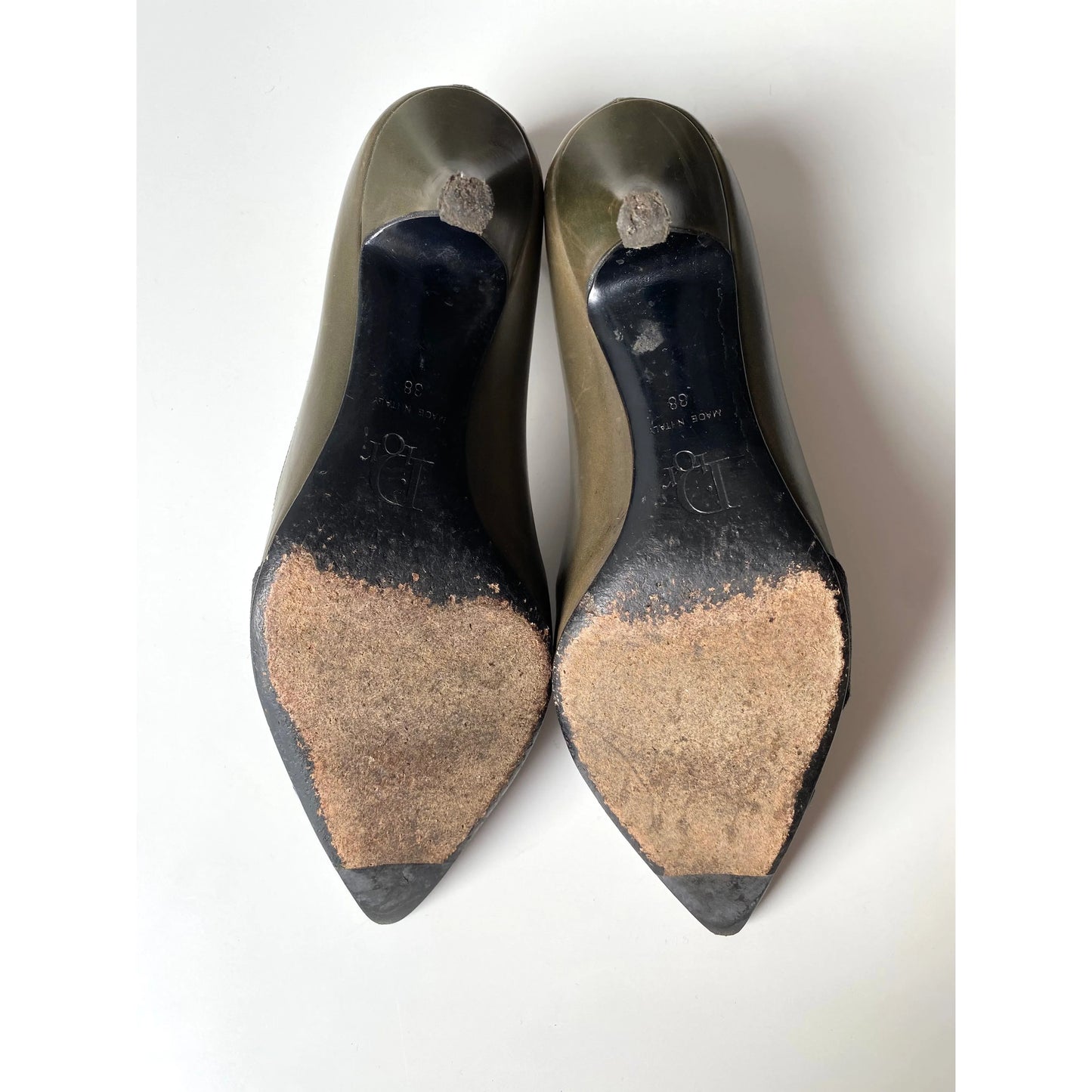 Dior Khaki Combat Heels by John Galliano (EU 38)