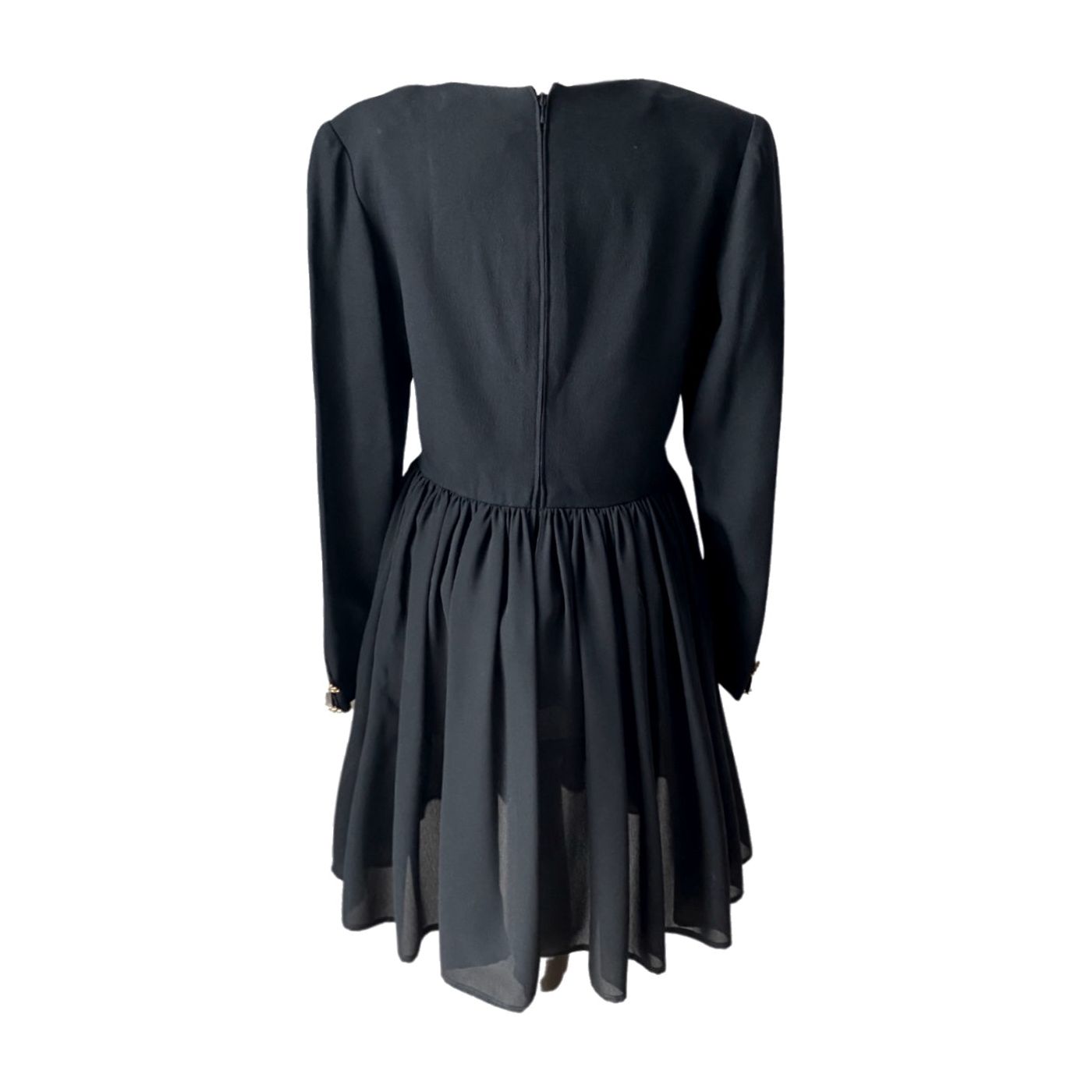 Sonia Rykiel Black & White Lace Collar Dress (XL)