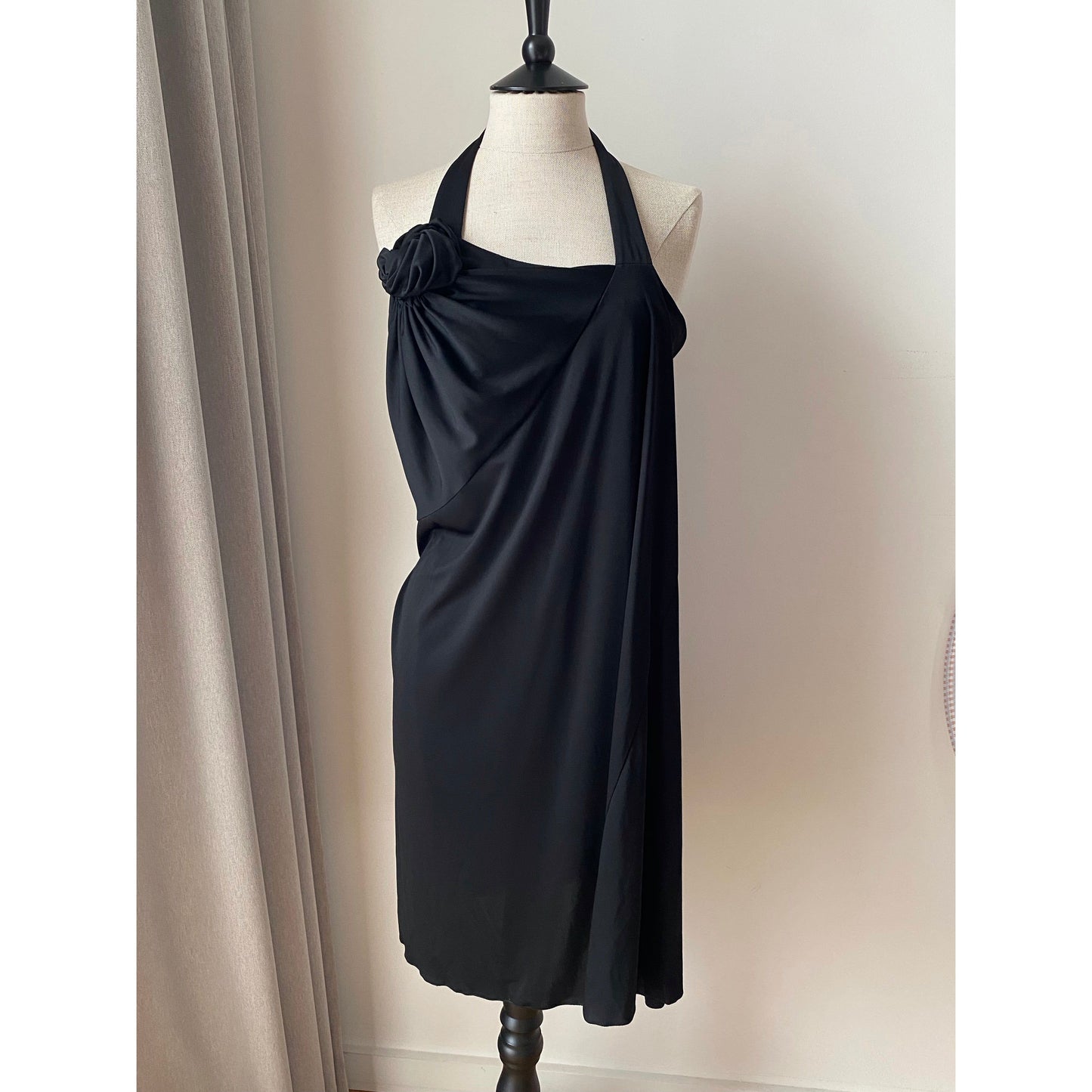 Yves Saint Laurent YSL Rose Dress in Black (M)