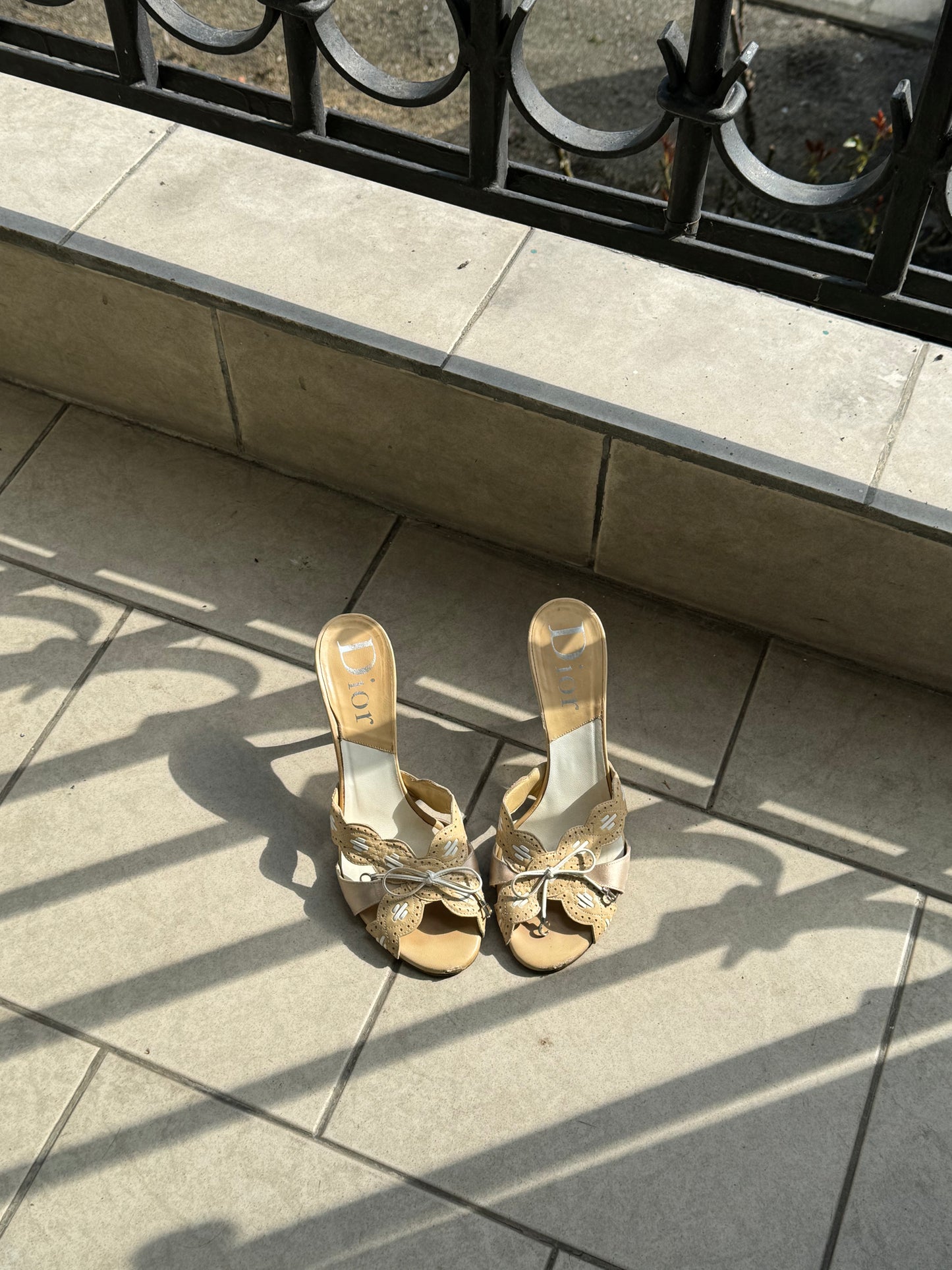Christian Dior Beige Mules (EU 38,5)