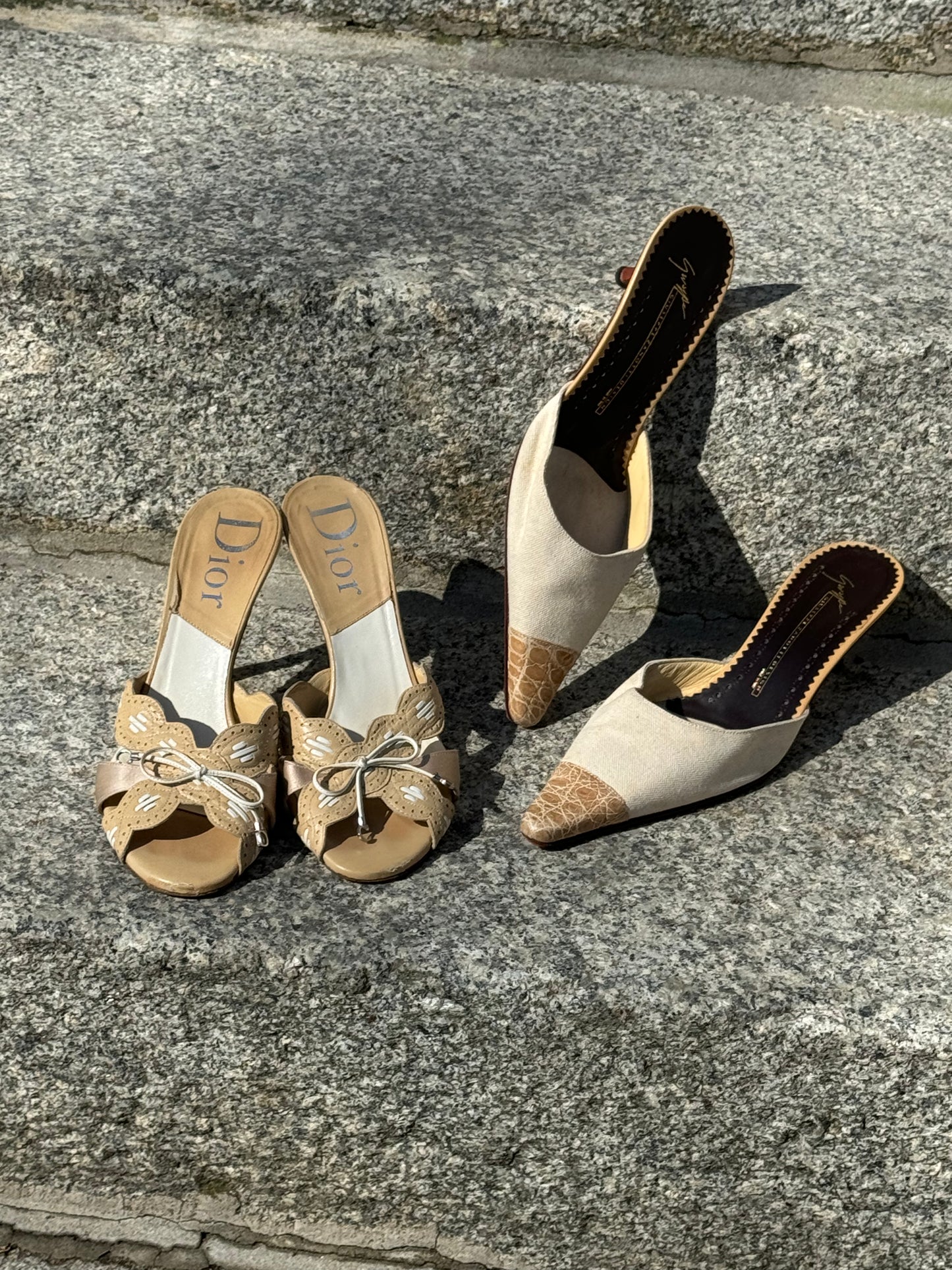 Christian Dior Beige Mules (EU 38,5)