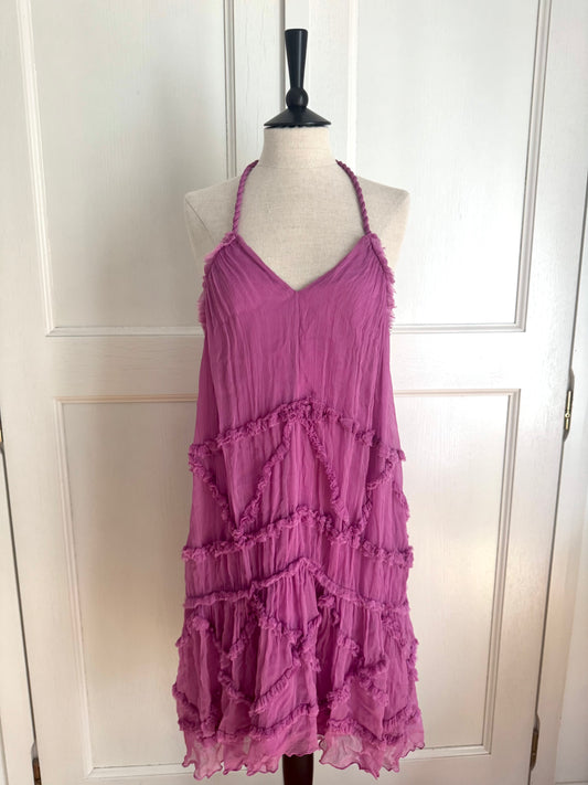 Vintage Just Cavalli Fuchsia Viscose Dress (M / EU 38)