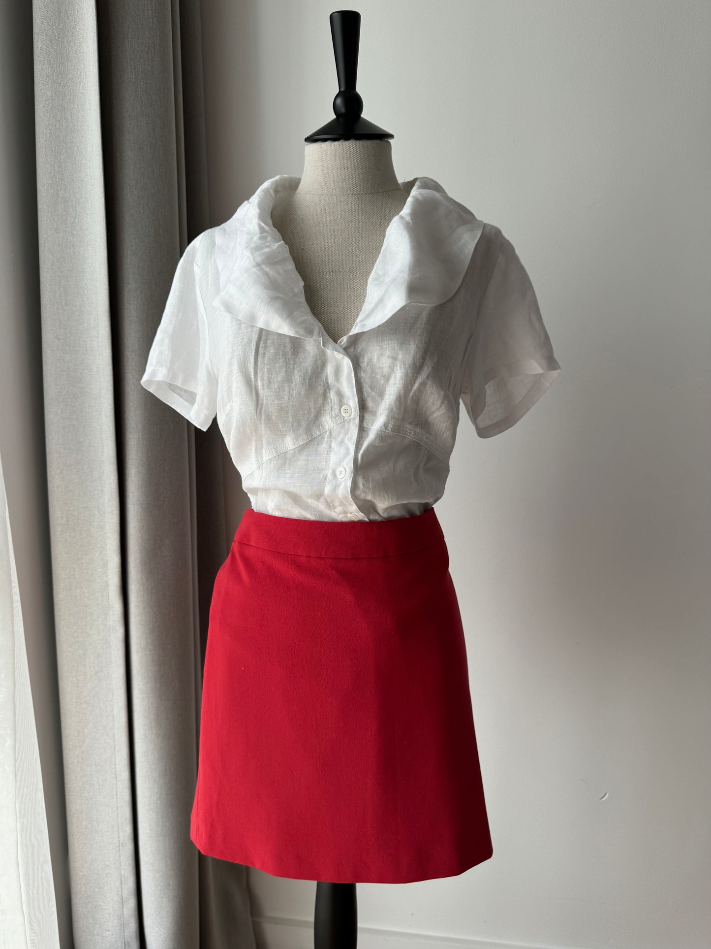 Vintage White Linen Top From Italy (EU 38 / M)
