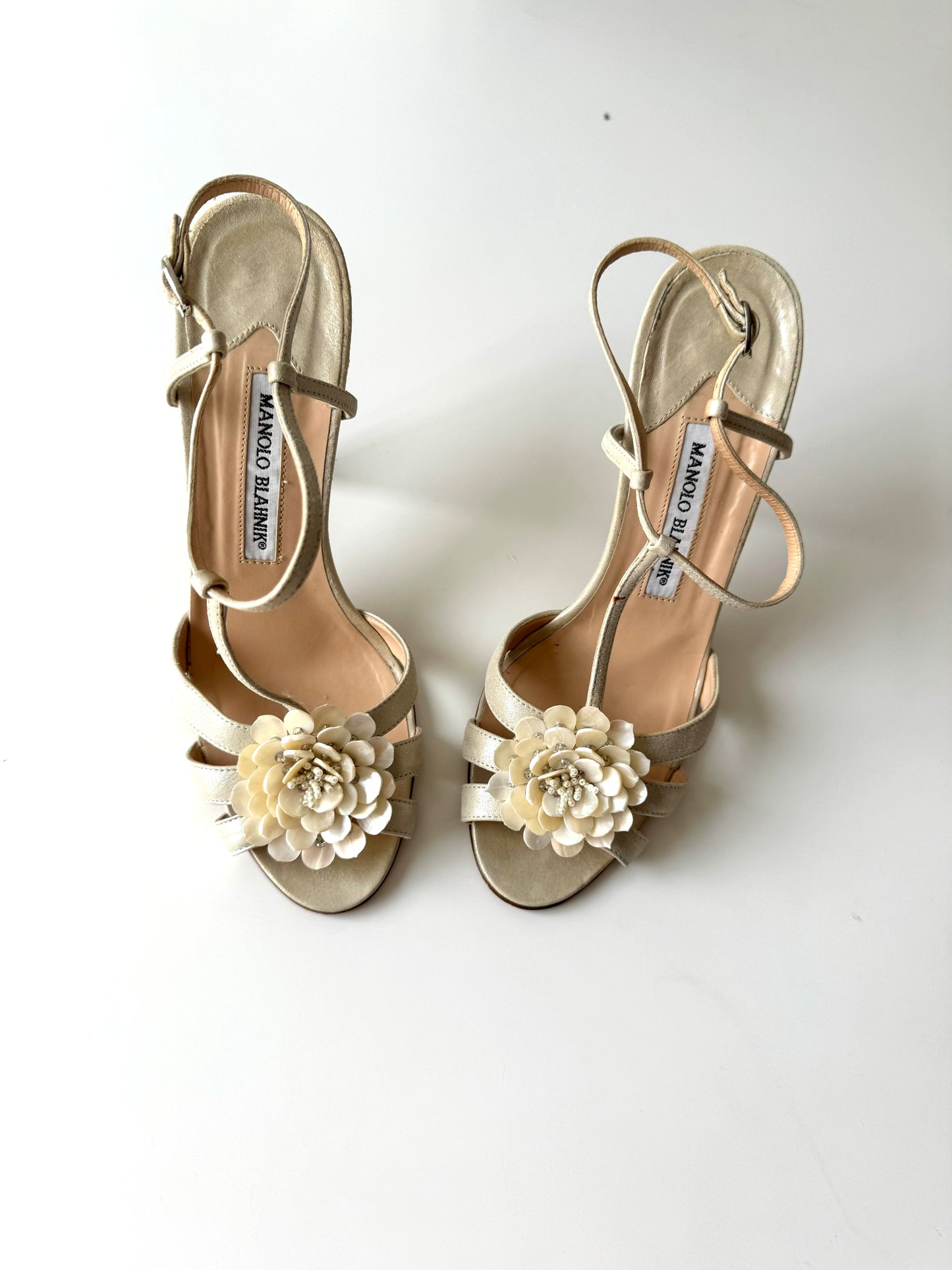 Manolo Blahnik Flower Sandals (EU 38)